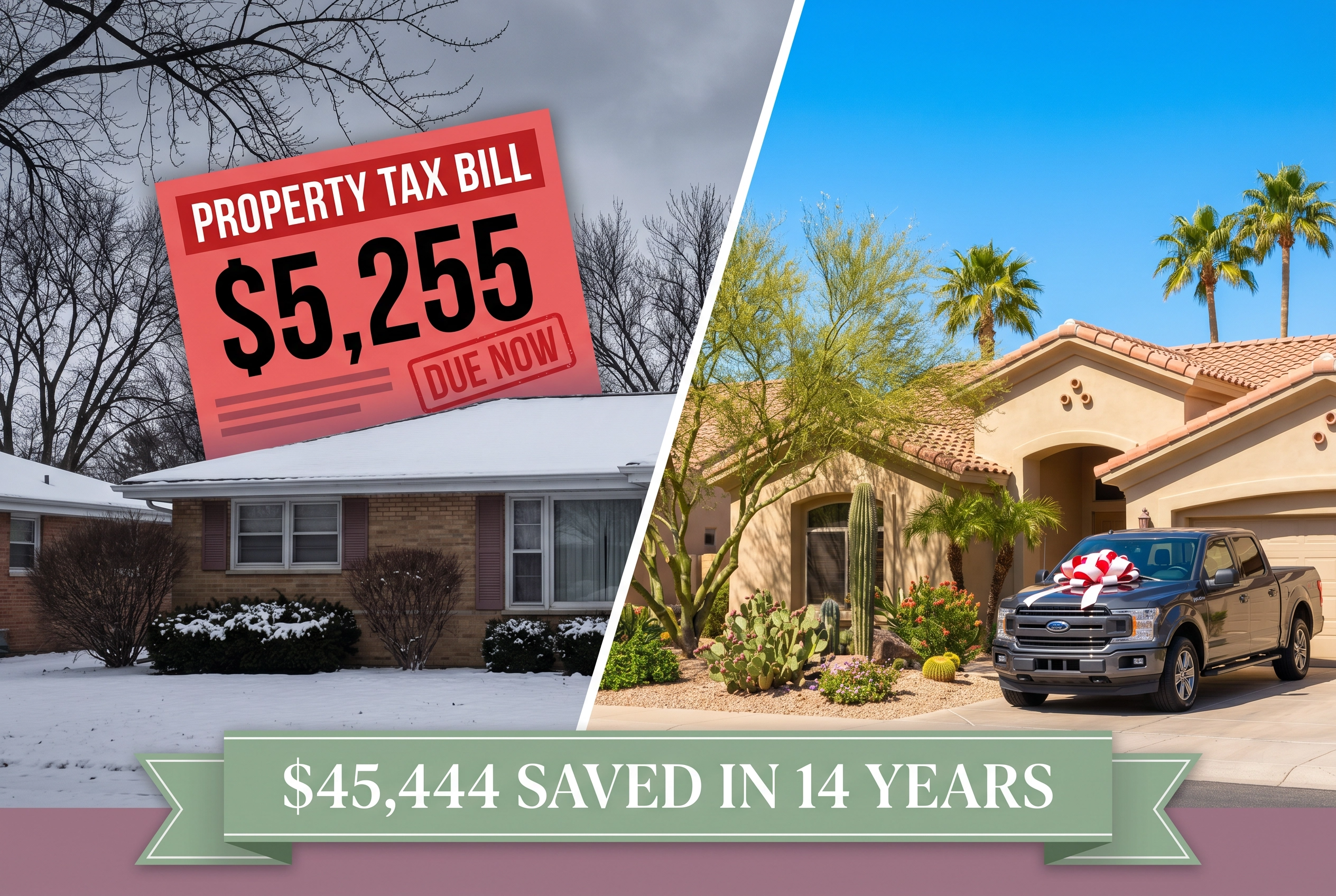 We Moved to Arizona in 2011, and the Property Tax Savings Basically Bought Us a New Car
